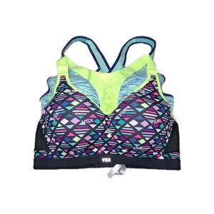 Victoria's Secret Sport Bra VSX 36D Incredible lot of 2 colorful
